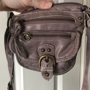 small pink/gray purse